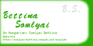 bettina somlyai business card